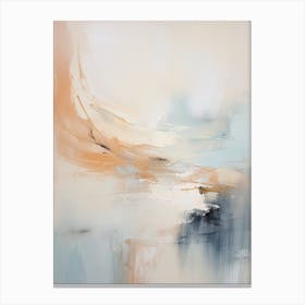Winter Pastel Abstract Painting 8 Canvas Print