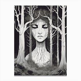 Sleeping Forest Beauty Canvas Print