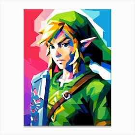 Link In The Legend Of Zelda Canvas Print