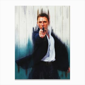 Daniel Craig Is James Bond 007 Casino Royal Canvas Print