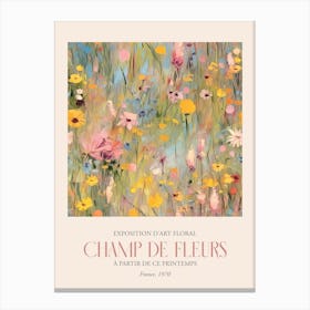 Champ De Fleurs, Floral Art Exhibition 09 Canvas Print