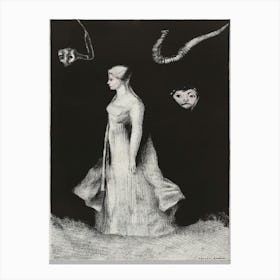 Haunting (1893—1894), Odilon Redon Canvas Print