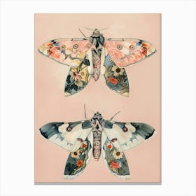 Spring Butterflies William Morris Style 10 Canvas Print