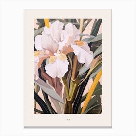 Flower Illustration Iris 3 Poster Canvas Print