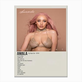 Amala By Doja Cat 2018 Poster Canvas Print