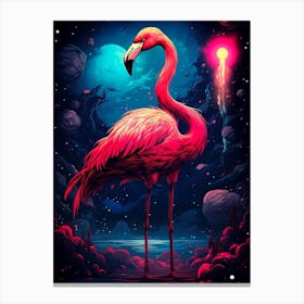 Pink Flamingo 1 Canvas Print