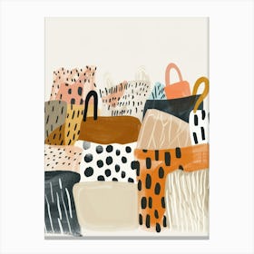 Shopping Bags Canvas Print