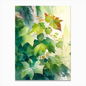 Poison Ivy In Rocky Mountains Landscape Pop Art 1 Canvas Print