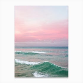 Englishman'S Bay, Tobago Pink Photography 1 Canvas Print