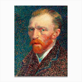 Portrait Of Vincent Van Gogh Canvas Print