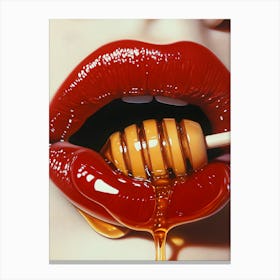 Honey Lips Canvas Print