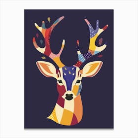 Deer Head 10 Canvas Print