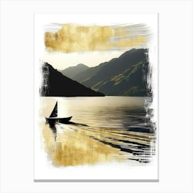 Sailboat On The Lake Canvas Print