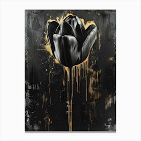 Black Tulip Canvas Print