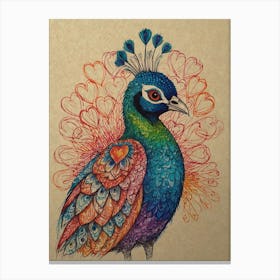 Peacock 17 Canvas Print