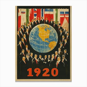 Aihrgdesign A Vintage Poster Commemorating The First Assembly A83d769b 1a1a 44d9 948b 0f65fa44be47 1 Canvas Print