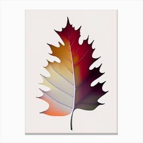 Oak Leaf Abstract Canvas Print