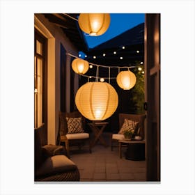 Paper Lanterns Canvas Print