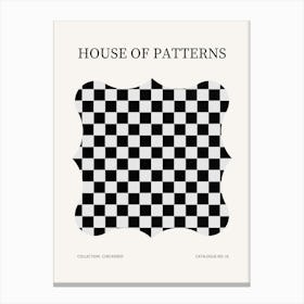 Checkered Pattern Poster 16 Canvas Print