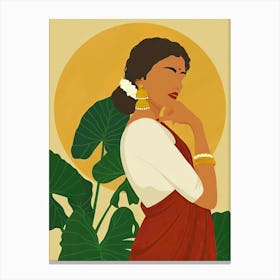 Indian Woman Canvas Print