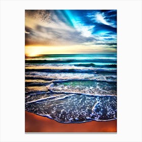 Sunset At The Beach 9 Canvas Print