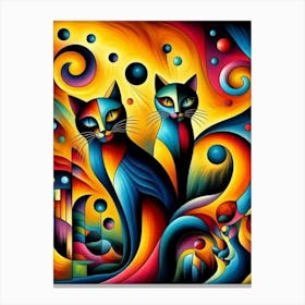 Two Cats 1 Canvas Print