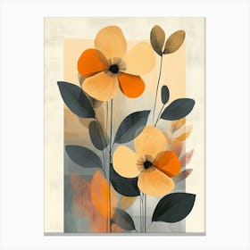 Orange Flowers Canvas Print