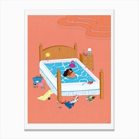 The Bed Pool Canvas Print