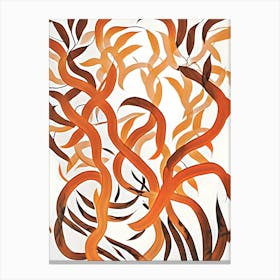 Tiger's Tail Abstract Painting Canvas Print