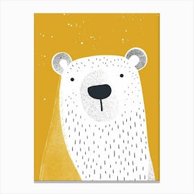 Yellow Polar Bear 1 Canvas Print