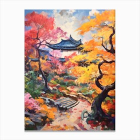 Autumn Gardens Painting Lan Su Chinese Garden Usa 1 Canvas Print