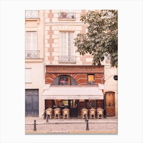 Restaurant At Place Dauphine Canvas Print