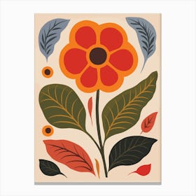 Swedish Flower Canvas Print