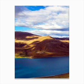 Lake In Tibet Canvas Print