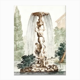 Fountain with Venus and Amor Canvas Print