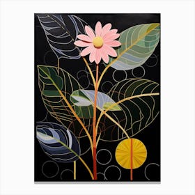 Daisy 3 Hilma Af Klint Inspired Flower Illustration Canvas Print