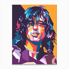 Jimmy Page wpap art Canvas Print