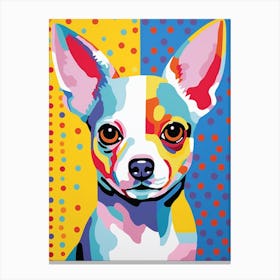 Polka Dot Chihuahua 2 Canvas Print