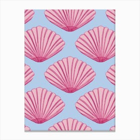 Pink Seashells 2 Canvas Print