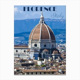 Florence, Italy Travel Poster, Karen Arnold Canvas Print