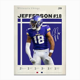 Justin Jefferson Canvas Print