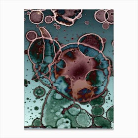 Abstraction Spots On Water Canvas Print