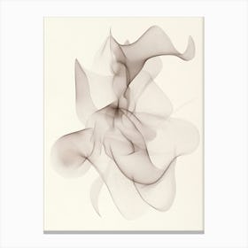 Line Drawing Of A Leaf 47 Canvas Print