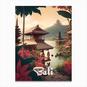 Bali Temple in the Countryside Canvas Print