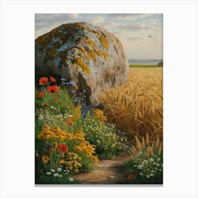 Stone In A Field 1 Canvas Print