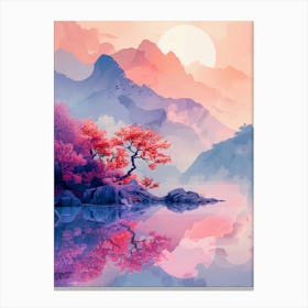 Asian Landscape Painting Canvas Print