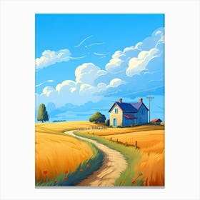 House In The Countryside 1 Canvas Print