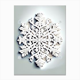 Pattern, Snowflakes, Marker Art 3 Canvas Print