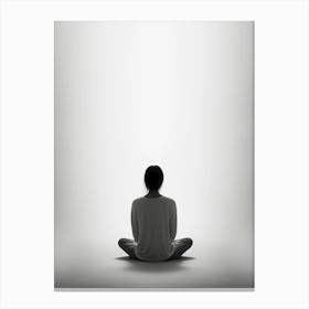 Meditating Woman Canvas Print