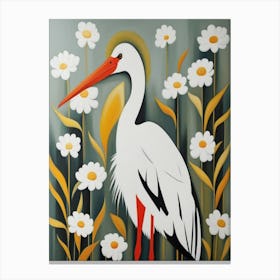 White Stork Canvas Print